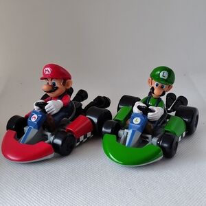 3/$25💙Mario Kart Mario & Luigi Cake Toppers Set of 2 Toy Figures